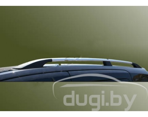 Рейлинги алюминиевые с пластиковыми окончаниями для Touareg